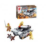 Конструктор Qman 1718  военный, танк, фигурки, 123дет