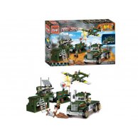 Конструктор BRICK 1713  военный, база, транспорт, фигурки