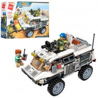 Конструктор Qman 3204 военный, транспорт, фигурка, 300 деталей
