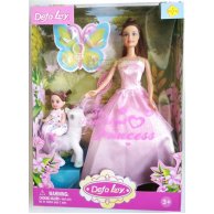Кукла DEFA 8077  с дочкой, лошадка пони, аксессуары