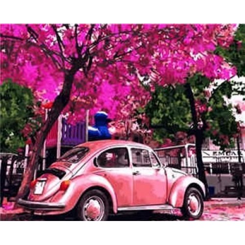 Картина по номерам "Автомобиль Volkswagen Beetle"