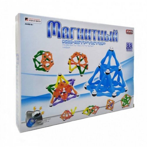 Конструктор магнитный AQ-605 55дет.