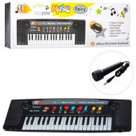 Синтезатор MQ-3700 37клавиш, муз, микрофон, 3тонн, 8ритмов, на бат-ке,