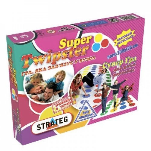 Игра "Super Twipster" (укр) Стратег, 11386 в кор-ке, 40-32-6см, твистер