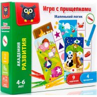 Игра с прищепками "Маленький логик" VT5303-03 (укр)