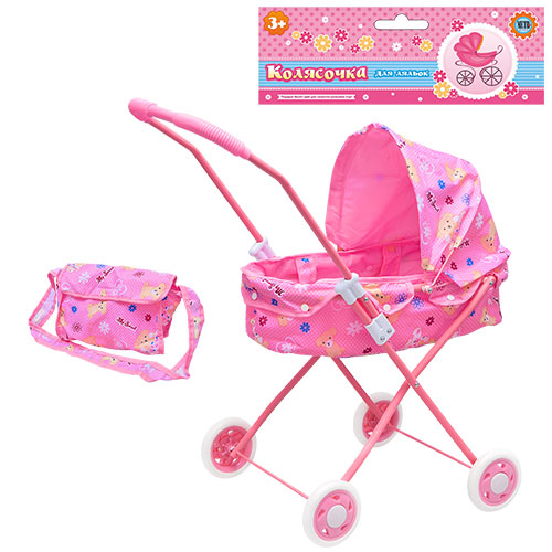 Коляска для куклы  со светящимися колесами (M 0355 U/R)