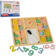Деревянная игрушка Набор первоклассника MD 2591 цифры, знаки, маркер