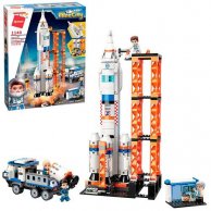 Конструктор Qman 1140 космическая станция, транспорт, фигурки, 632дет.