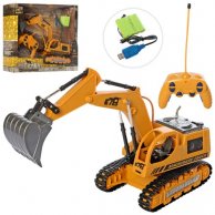 Экскаватор 8070E р/у, аккум, 32см, свет, подвижный ковш, USBзар