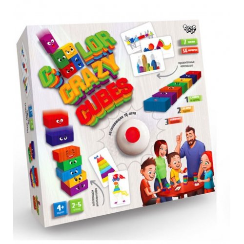 Развивающая настольная игра "Color Crazy Cubes" рос (10)