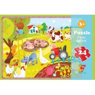 Пазлы ТМ "F-Toys" из серии "Ферма", 24 элемента