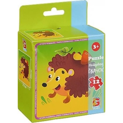 Пазлы ТМ "G-Toys" из серии "Лесные жители", 12 эл.