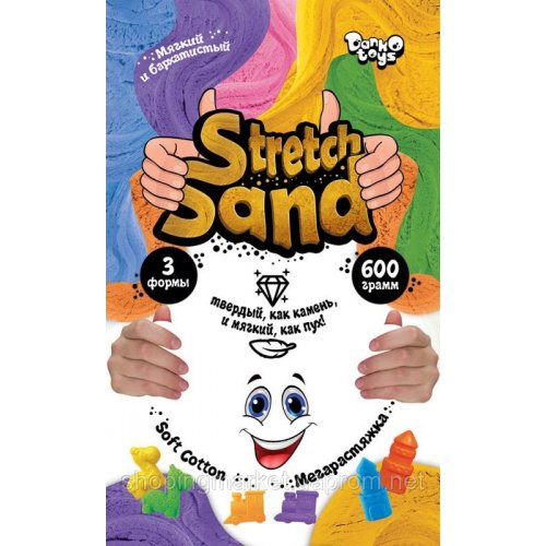Креативная творчество "Stretch Sand" пакет 600г рус (8) кинетического песок