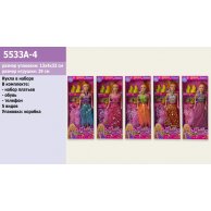 Кукла  5533A-4  набор платьев и т уфли, телефончик