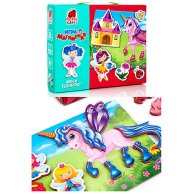 Игра настольная "Магнитная игра. Феи и единорог"