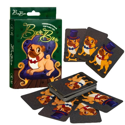 Карточная игра 30906 "Вуф Вуф", в кор-ке 14-9,3-2,2 см