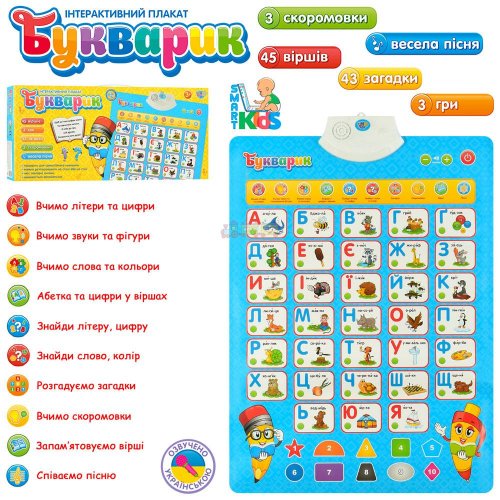 Плакат интерактивный Букварик