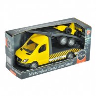 Автомобиль "Mercedes-Benz Sprinter" эвакуатор с лафетом (желтый), 39741