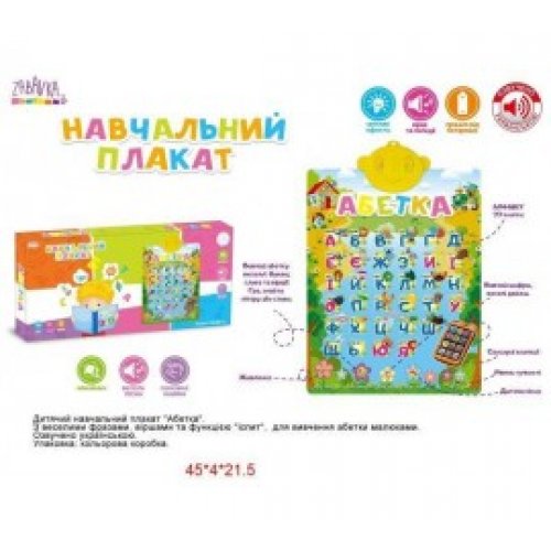Азбука обучающий плакат