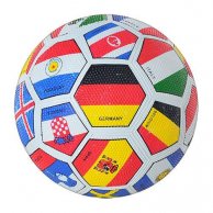 Мяч Футбольный VA 0004 FLAG, Резина, Размер 5, Grain, 350г, в шарик