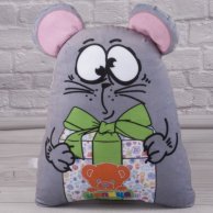Мышка Поздравительная, мягкая игрушка