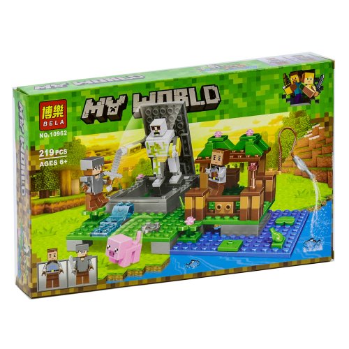 КОНСТРУКТОР BELA 10962 "ГОЛЕМ НА ФЕРМЕ" LEGO МАЙНКРАФТ, MINECRAFT, 219 ДЕТАЛЕЙ