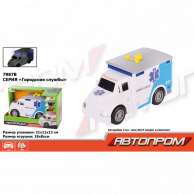 Машины батаре. 7987B "АВТОПРОМ" свет, звук, корр. 21*13*11см