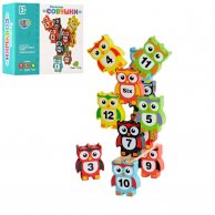 Деревянная игрушка Игра MD 0954 фигурки (сова + цифры)