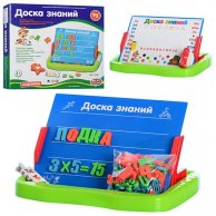 JT Досточка 0709 двухстор (магнит), буквы и геом.фигур (магн), губка, маркер, мел