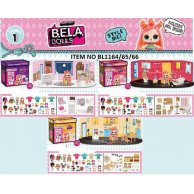 Игровой набор кукла + мебель для домика BELA DOLLS BL1164/65/66