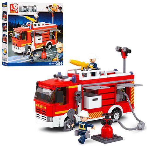 Конструктор SLUBAN M38-B0626 пожарная машина, фигурки, 343дет