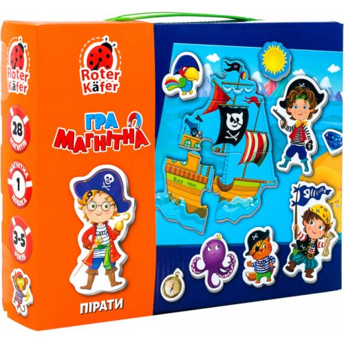 Игра настольная "Магнитная игра. Пираты"
