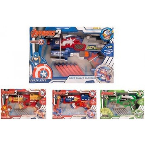 Бластер Avengers SB324/334/344/354 6 снарядов в наборе