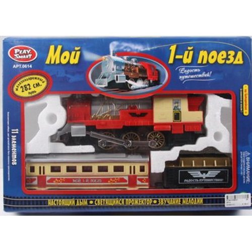 Дорога PLAY SMART 0614 \'\' Мой 1-й поезд \'\' батар.муз.свит.дим.282см