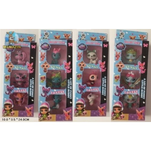Герои R9007-1/2/3/6 животные с PetShop