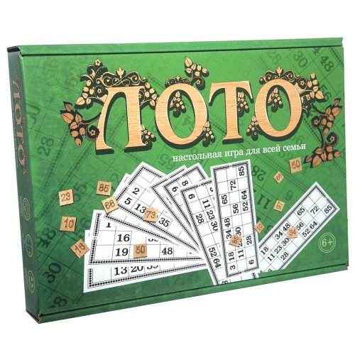 Настольная игра Strateg Лото с деревянными фишками (30661)