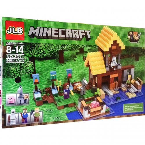 КОНСТРУКТОР JLB МАЙНКРАФТ 3D71 ФЕРМЕРСКИЙ КОТТЕДЖ 546 ДЕТАЛЕЙ Minecraft