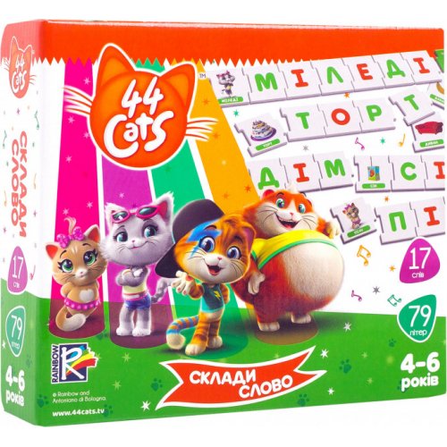 Игра развивающая "44 Кота. Собери Слово" (рус) Vladi Toys (VT5202-08)