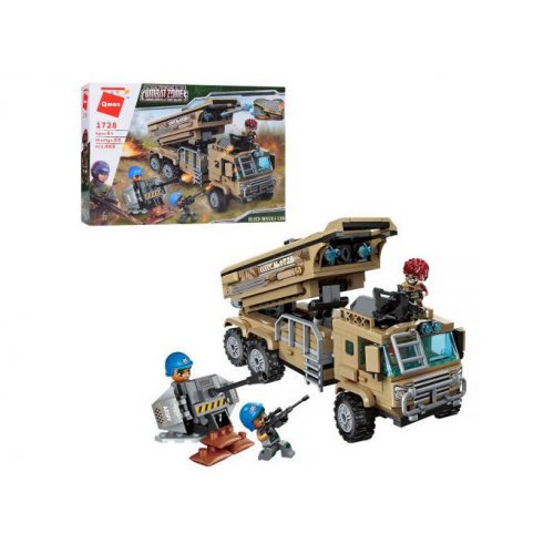 Конструктор Qman 1728 военная техника, оружие, фигурки, 409дет