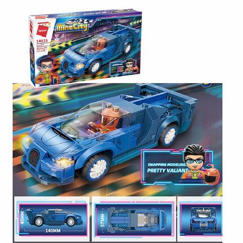 Конструктор Qman 14015 машина, фигурка, 179дет