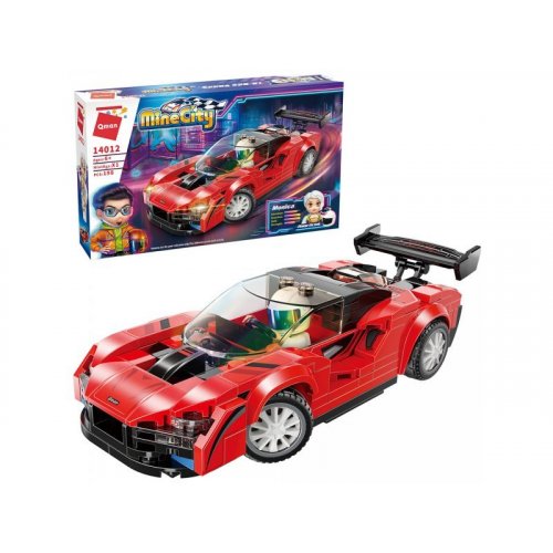 Конструктор Qman 14012 машина, фигурка, 198дет