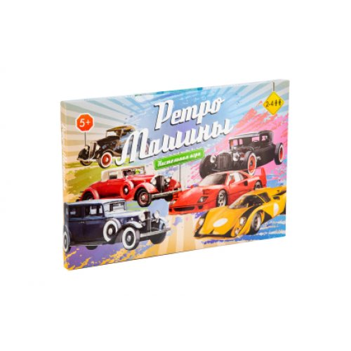 Игра 30469 (рус) "Ретро машины", настольная игра