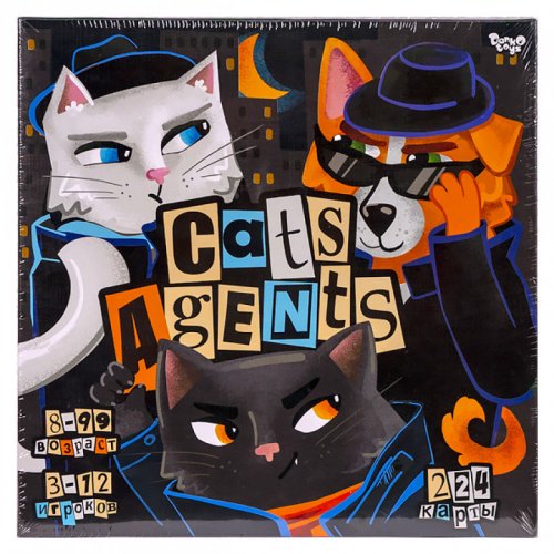 Развлекательная игра "CATS AGENTS" рос (10) настильная игра