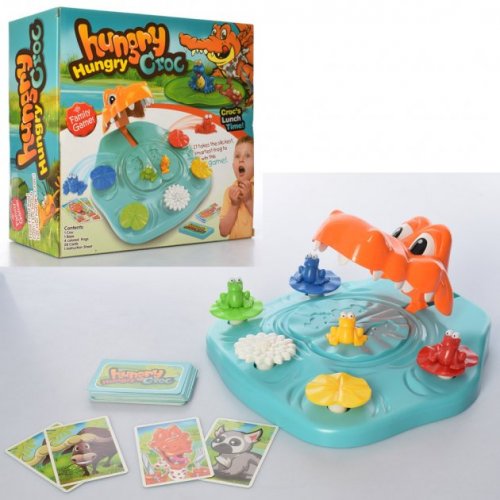 Игра 077-110 настольная, Голодный крокодил, игровое поле, фигурки