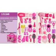 Парикмахерский набор 1212AB фен, плойка, расческа, шпильки